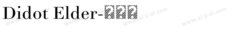 Didot Elder字体转换